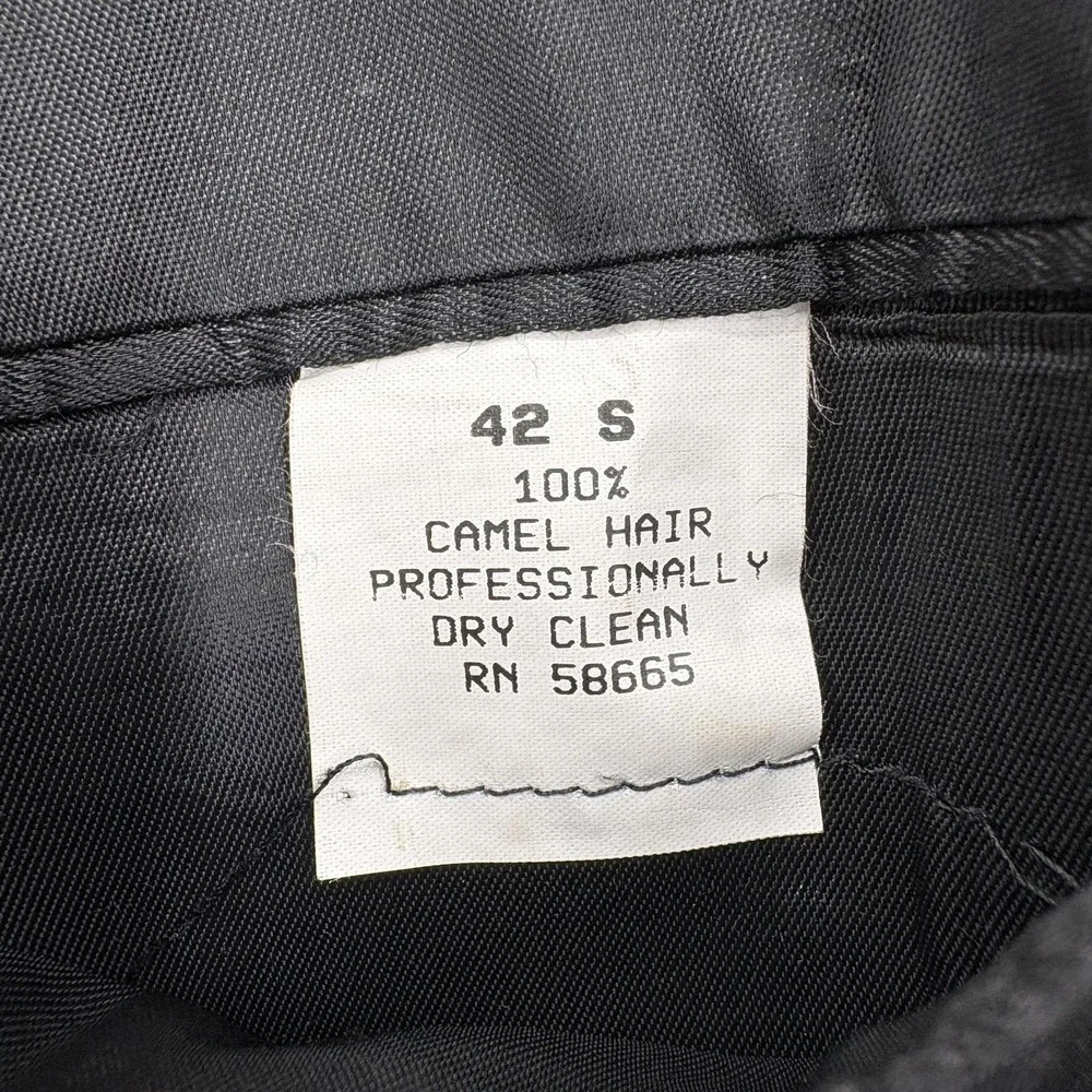 Loro Piana Nordstrom Blazer Mens 42S Black 100% Camelhair Sport Coat USA Career